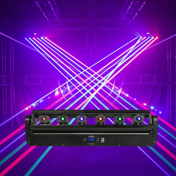 6 Eyes RGB-RGB Laser Moving Head Lighting Full Color Monster Beam Dj stage light