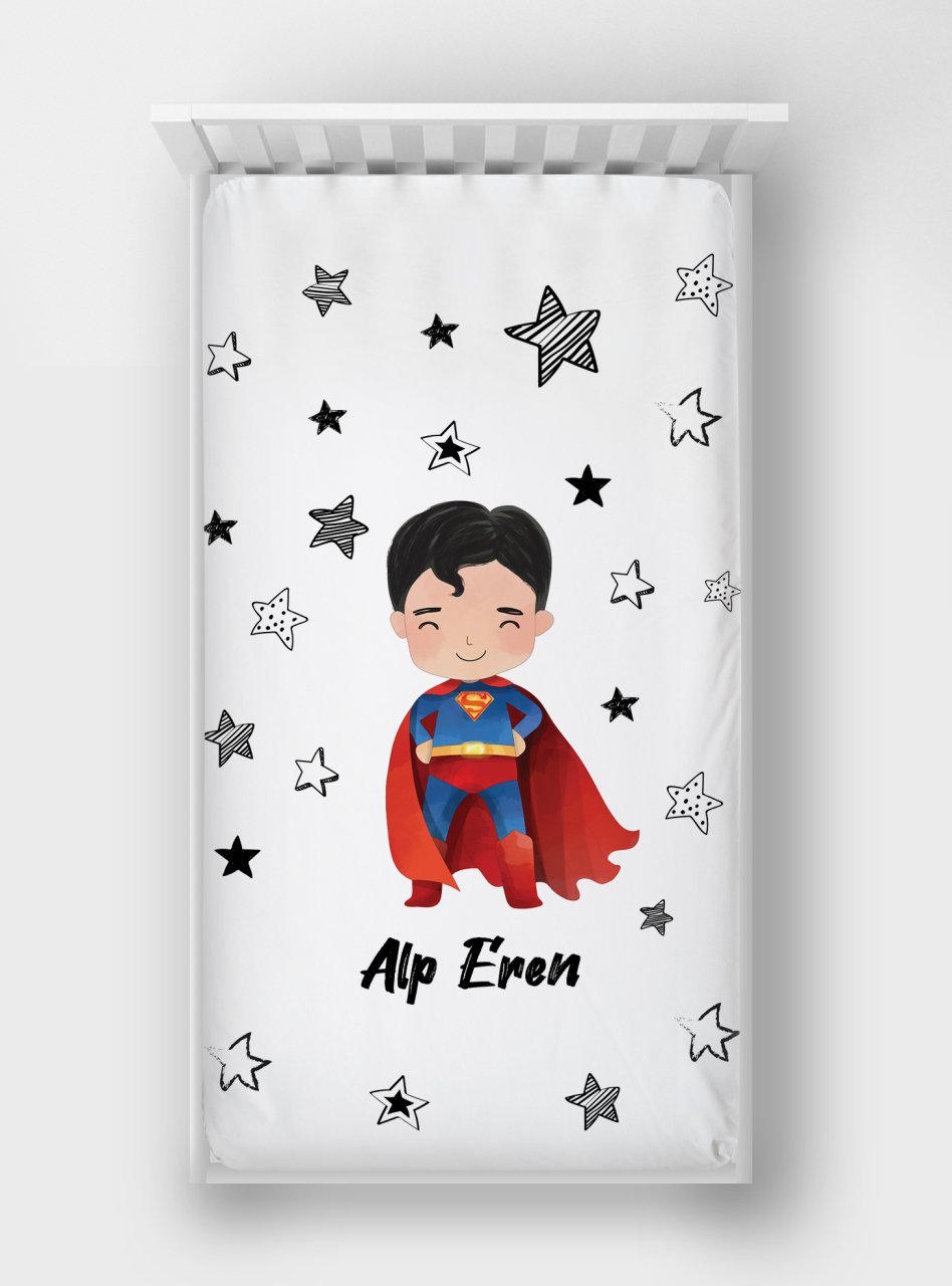 Superman crib outlet sheet