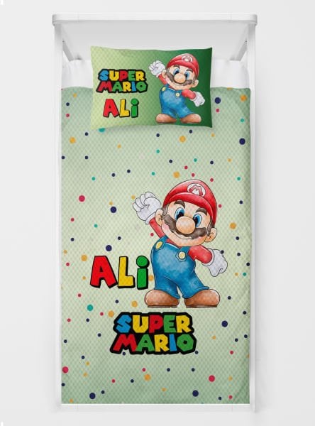 Kişiye Özel Tek Kişilik Pike Seti Mario