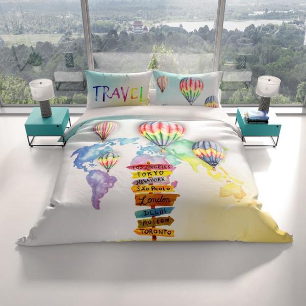 Personalized Double Duvet Cover Set with 4 Pillowcases