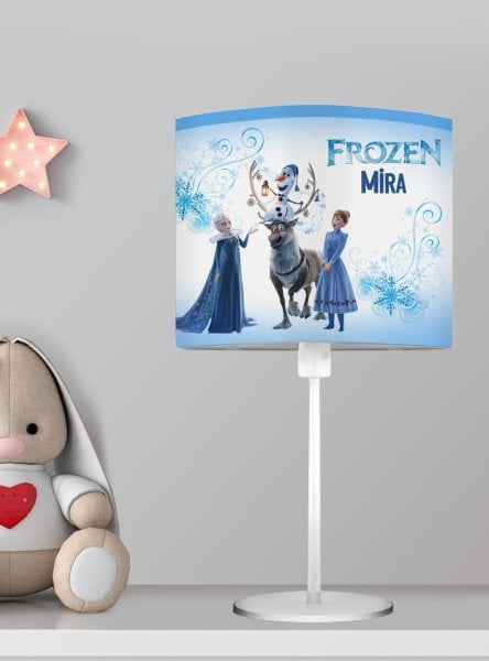 Kişiye Özel Başucu Abajur Frozen Elsa