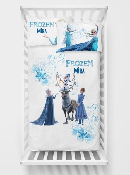 Kişiye Özel Bebek Nevresim Takımı Frozen Elsa