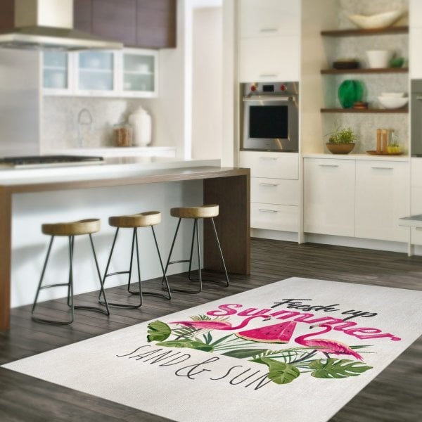 Custom Digital Printed Kitchen Carpet Pelikan