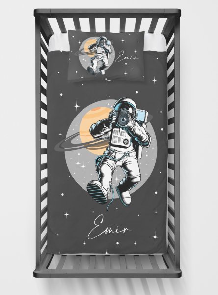 Personalized Single Bed Linen Astronaut