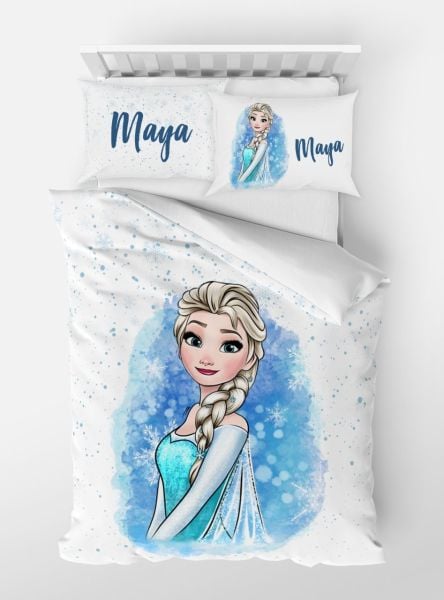 Personalisierte Einzelbettwäsche Elsa