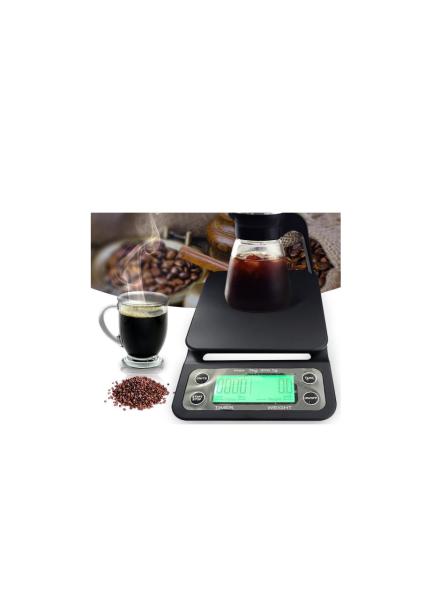 Black Goat V60 Zaman Ayarlı Barista Hassas Kahve Tartısı - V60 Drip Timer Scale