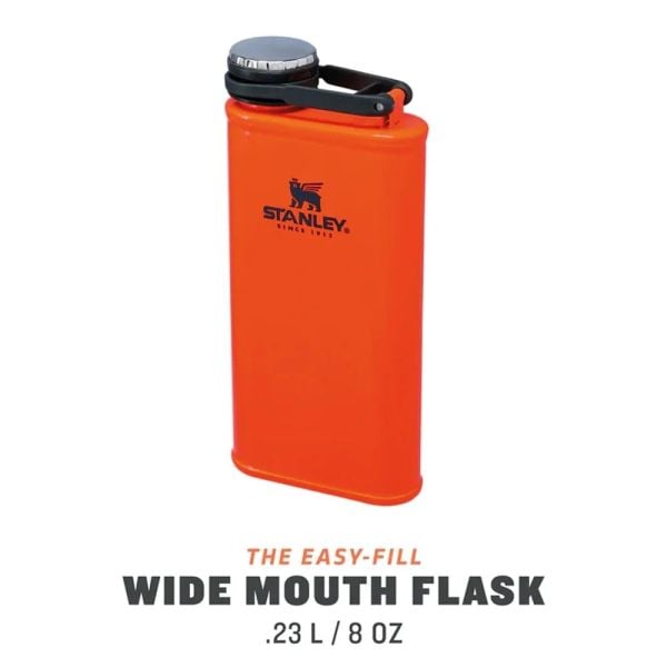 Stanley Klasik Cep Matarası 0,23 LT (Turuncu )  - Classic The Easy-Fıll Wıde Mounth Flask