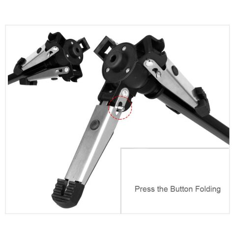 Yunteng VCT-288 Profesyonel Tripod Monopod Hidroli