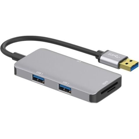 Onten HDMI to VGA Adapter with Audio SD/T-Flash/CF Card Reader+USB3.0x2