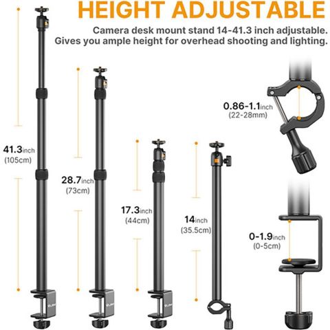 Vijim LS02 Kamera ve Işık Masa Montaj Standı