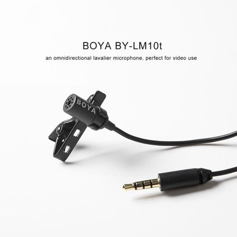 Boya BY-LM10 Telefon Yaka Mikrofonu + Selfie Set