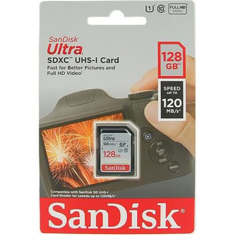 SANDISK Ultra 128GB 120mb/s SDXC Hafıza Kartı