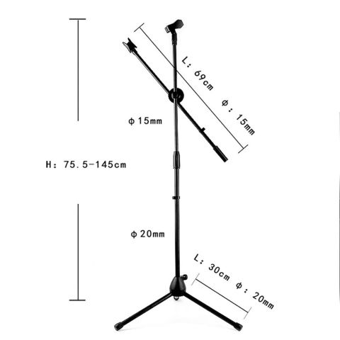 Sanger SM-201 Ayarlı Profesyonel Mikrofon Standı