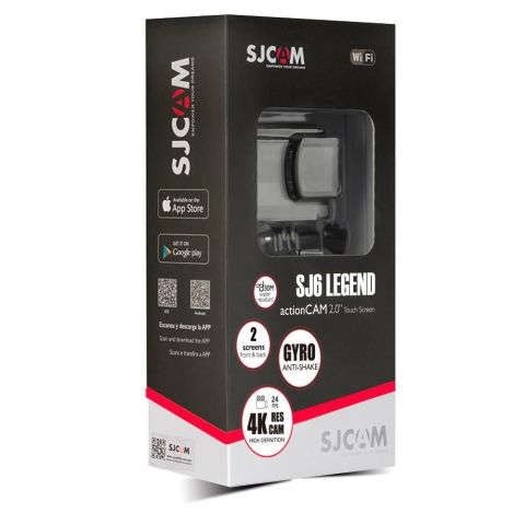 SJCAM SJ6 Legend Wi-Fi 4K Aksiyon Kamerası Siyah