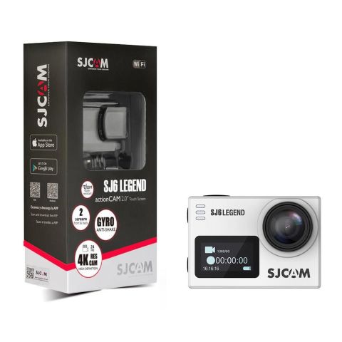 SJCAM SJ6 Legend Wi-Fi 4K Aksiyon Kamerası Gümüş