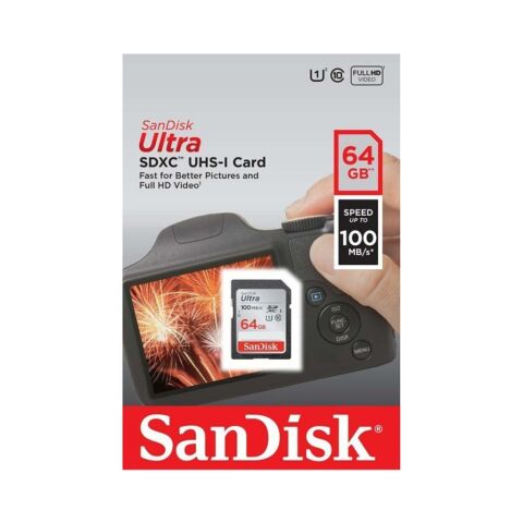 SANDISK Ultra 64GB 100mb/s SDXC Hafıza Kartı