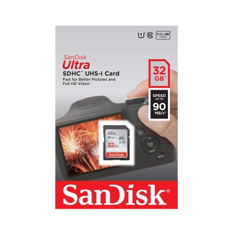 SANDISK Ultra 32GB 90mb/s SDHC Hafıza Kartı