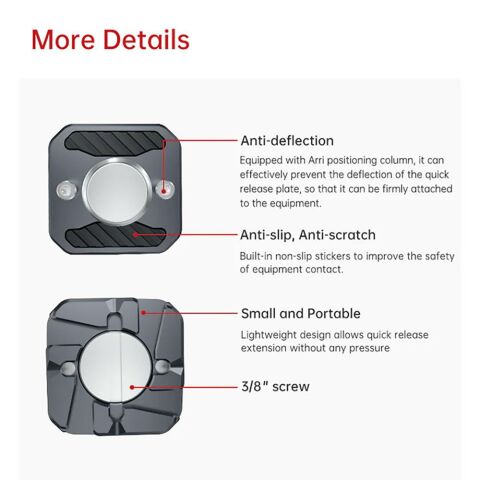 Falcam F22 3/8'' Quick Release Plate