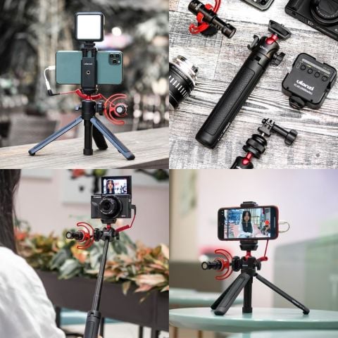 Ulanzi MT-16 Uzayabilen Top Kafa Vlog Tripod