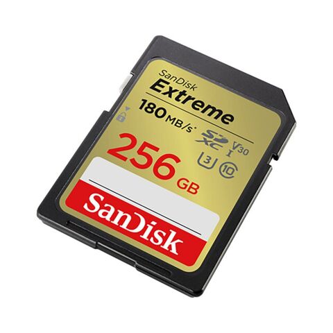 Sandisk Extreme 256GB 180mb/s SDXC Hafıza Kartı