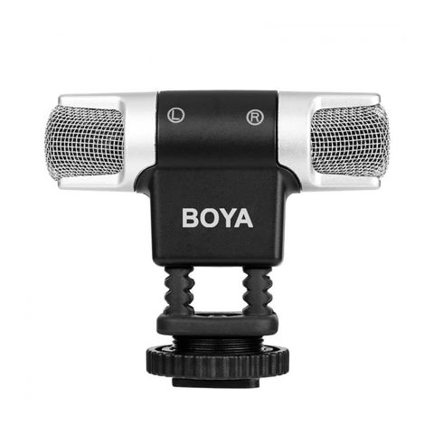 Boya BY-MM3 Çift Kafa Mini Stereo Mikrofon