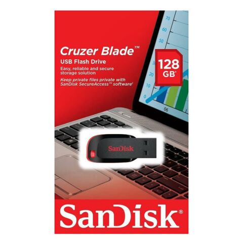 Sandisk Cruzer Blade 128GB USB Flash Bellek