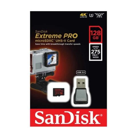 Sandisk Extreme Pro 128GB 275MB/s MicroSDXC