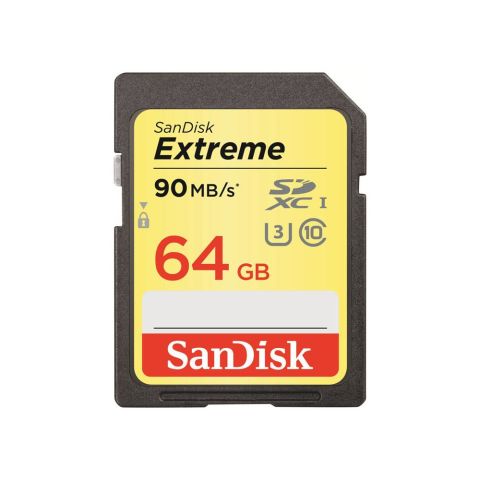 Sandisk Extreme 64GB 90mb/s SDXC Hafıza Kartı