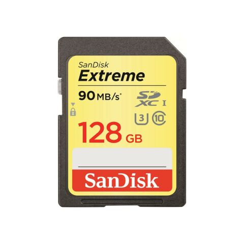 Sandisk Extreme 128GB 90mb/s SDXC Hafıza Kartı