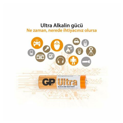 Gp Ultra Alkalin 10'lu AA Pil