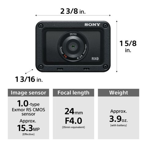 Sony DSC-RX0 Ultra Kompakt Darbeye ve Suya Dayanıklı Fotoğraf Makinesi