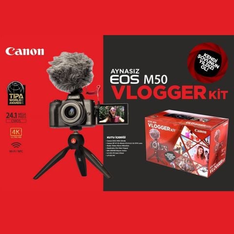 Canon EOS M50 15-45mm Vlogger Kit