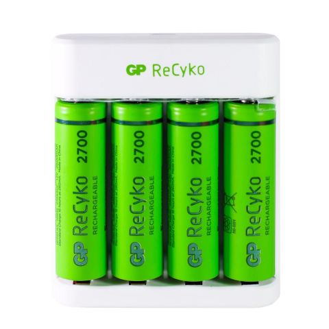 Gp Recyko Şarj Cihazı ve 4x2700 Mah AA Pil