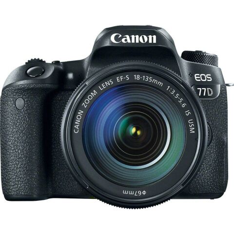 Canon EOS 77D 18-135mm IS USM DSLR Fotoğraf Makinesi
