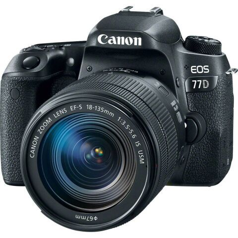 Canon EOS 77D 18-135mm IS USM DSLR Fotoğraf Makinesi