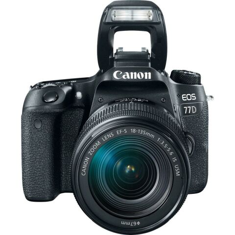 Canon EOS 77D 18-135mm IS USM DSLR Fotoğraf Makinesi