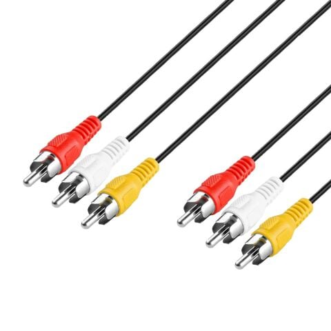 3RCA to 3RCA Görüntü Ses AV Kablo 1,5m