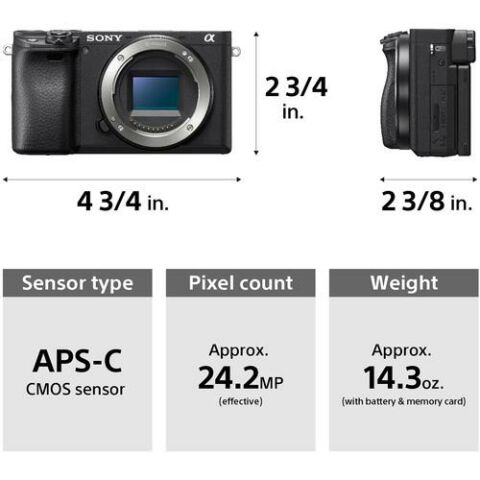 Sony A6400 Body 4K Aynasız Fotoğraf Makinesi
