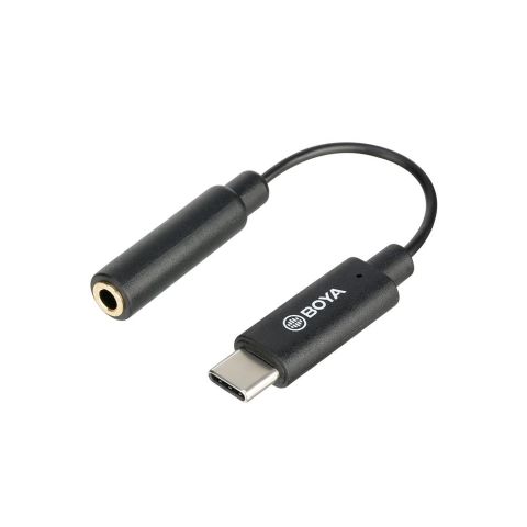 Boya BY-K9 3.5mm TRRS / USB Type-C Mikrofon Adaptörü
