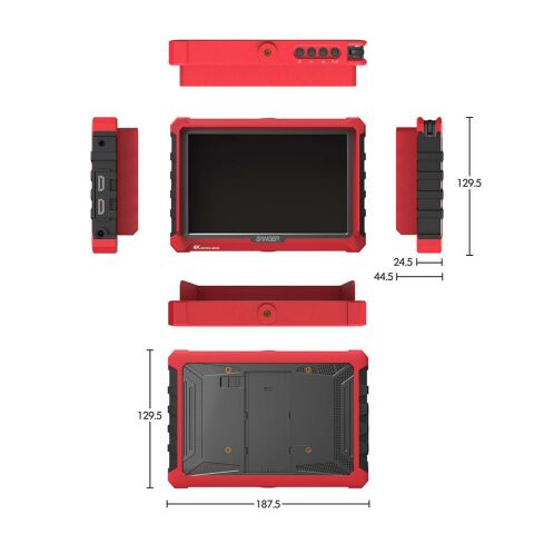 Sanger A7S 7'' 4K IPS Kamera Monitörü + F570 Batarya + Şarj