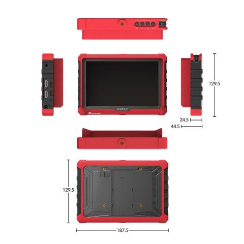 Sanger A7S 7'' 4K IPS Kamera Monitörü + F970 Batarya + Şarj