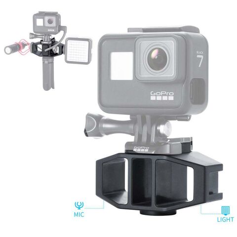 Vijim GP-1 Gopro Mikrofon Çevirici Yuvalı Çerçeve