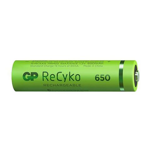 GP Recyko 650 Mah AAA 2'li Şarjlı NiMH İnce Kalem Pil