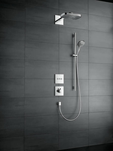 Hansgrohe ShowerSelect Glass Ankastre Termostatik duş bataryası