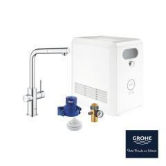 Grohe Blue Professional L-Çıkışlı Pull-Out Eviye Bataryası