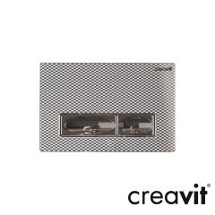 Creavit Design Metal Paslanmaz Kumanda Paneli (Krom Balık Desenli)