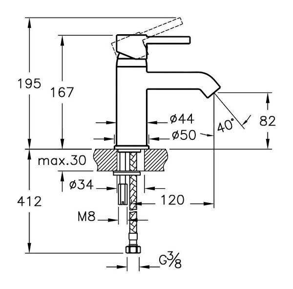 Artema Minimax S Lavabo Bataryası, Krom