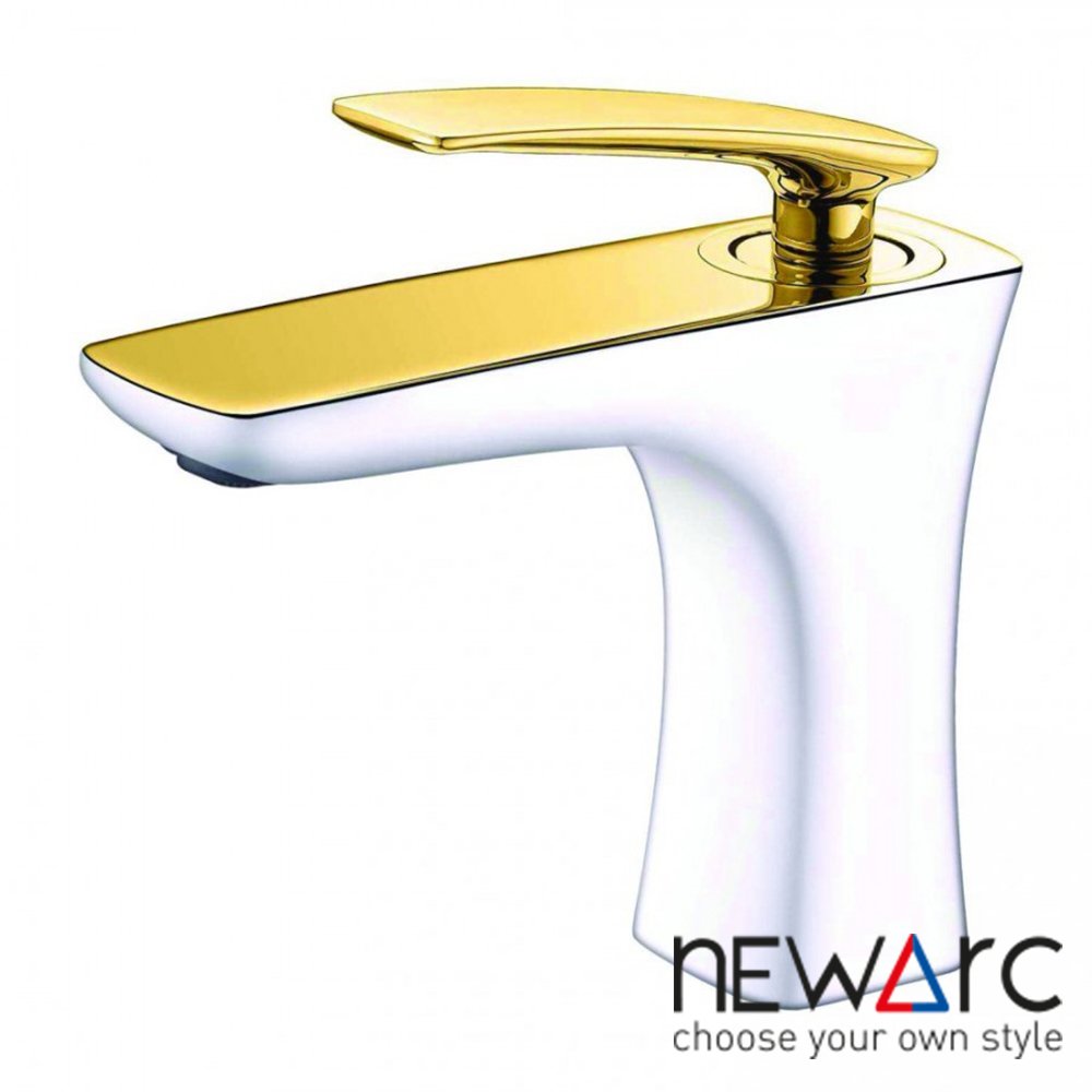 NEWARC - LİFE Lavabo Bataryası Altın/Beyaz 981521WG