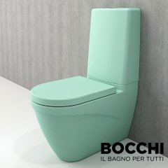BOCCHI Taormina Arch Klozet Rezervuar Kombinasyon, Mat Mint Yeşil Kapak Dahil