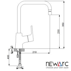 NEWARC Newart Evye Bataryası Döner Perlatörlü